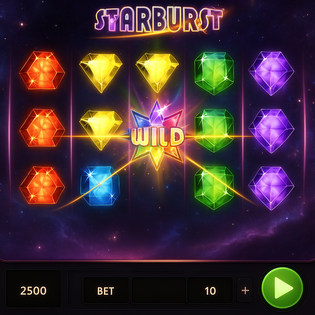 Arlequin - Starburst Slot Game by NetEnt