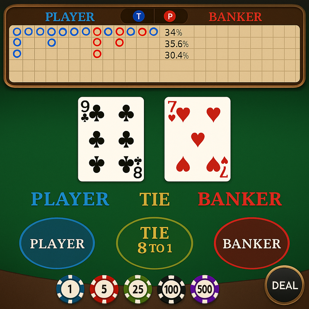 Arlequin - Baccarat - Banque ou Joueur