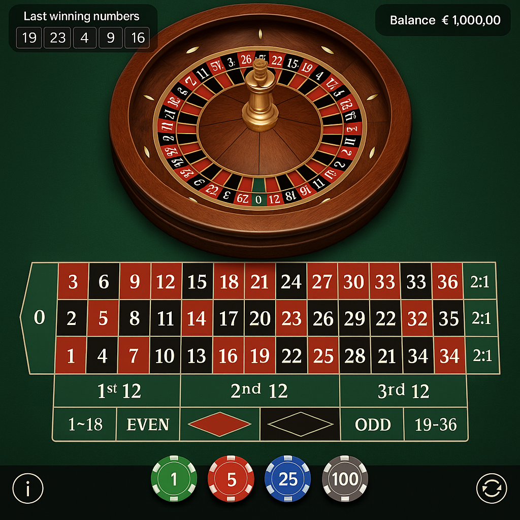 Arlequin - Roulette Européenne - Zéro Unique